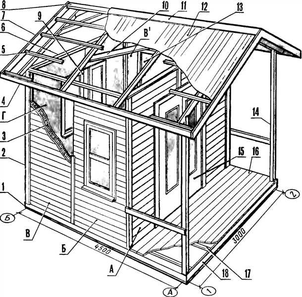 Каркасный хозблок своими руками (видео)
